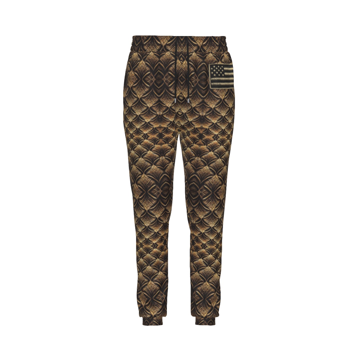 USA Flag All-Over Print Joggers – Premium Interlock Fabric