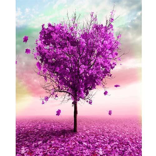 Purple Tree Painting